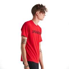 Tricou SPECIALIZED Men's Wordmark SS - Flo Red
